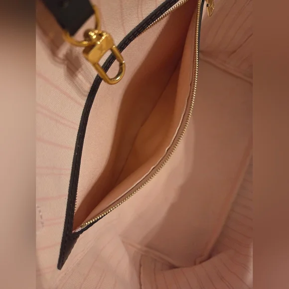 Louis Vuitton Neverfull MM Damier Ebene Rose Ballerine - Picture 4 of 16